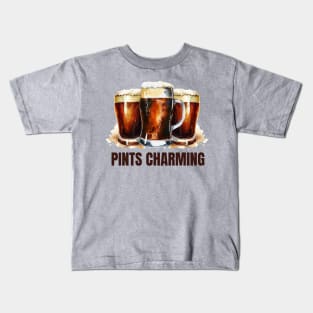 FUNNY BEER - IRISH PINTS CHARMING Kids T-Shirt